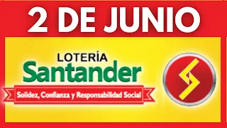 Resultado LOTERIA DE SANTANDER  VIERNES 2 de JUNIO de 2023