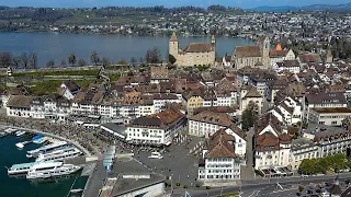 Drone Views of Switzerland in 4k: Rapperswil