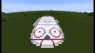 Minecraft- Lets build a Hockey Arena! (Part 1)