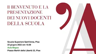 La Scuola Sant'Anna presenta i nuovi docenti: Edoardo Bressanelli, docente di Scienza Politica