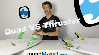 Quillas de surf tri-fins VS quad-fins