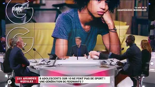 8 ados sur 10 ne font pas de sport: génération de feignants? - Les Grandes Gueules RMC