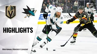 NHL Highlights | Sharks @ Golden Knights 11/21/19