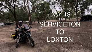 DAY 19 HIMALAYAN VS HUMAN.  SERVICETON TO LOXTON VIA THE HOSPITAL