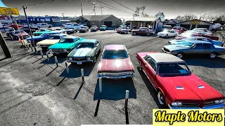 Classic Muscle Cars Maple Motors Official Inventory Walk Around 2/5/24 Update American Rides ForSale