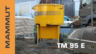 Special concrete mixer  |  MAMMUT TM 95 E