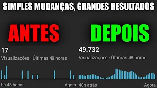 ALTERE ISSO NO SEU CANAL DO YOUTUBE E BOMBE DE VISUALIZAÇÕES!