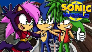 SONIC AND MANIC AND SONIA PLAY SONIC WORLD TEAM UNDERGROUND