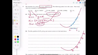 Jun 2021 Var 12 Q No 3 Topic AS level Coordinate Geometry