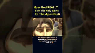 How God REALLY Sent The Holy Spirit To The Apostles 🔥🔥 #shorts #youtube #catholic #jesus #fyp