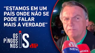 Condenação pelo TSE, futuro político e atos do 8 de Janeiro: Jair Bolsonaro fala com jornalistas