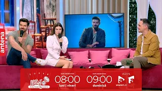 Ana Bodea și Ștefan Floroaica, actori din serialul Lia - Soția soțului meu, invitați la Super Neatza
