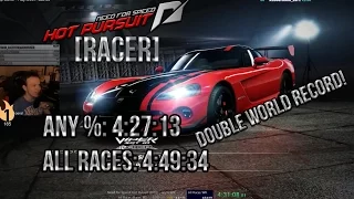 NFS Hot Pursuit Racer any% 4:27:13 and All Races 4:49:34 World Records