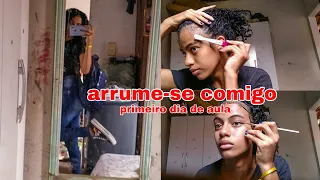 arrume-se comigo pro primeiro dia de aula na escola nova