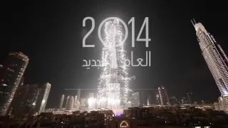 برج خليفة وسط مدينة دبي، إحتفالات العام الجديد 2014 # Be There