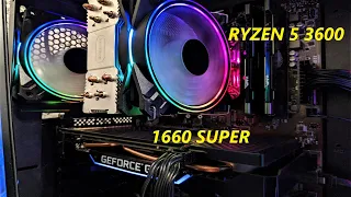 Ryzen 5 3600 +1660 super + B450 A pro MAX!  тесты в играх! CF120Plus !