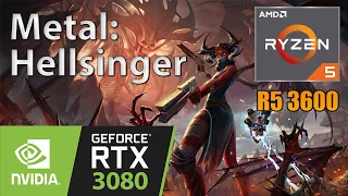 Metal: Hellsinger | Nvidia RTX 3080 | Ryzen 5 3600 | 1440p PC Gameplay Benchmarks