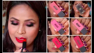 Nykaa Ultra Matte Lipsticks - Swatches & Mini Reviews