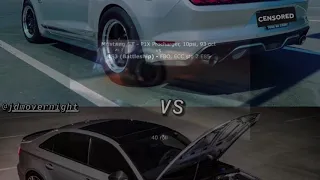 Audi RS3 Vs Procharged Mustang 5.0 S550.