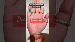 Diamond Sign Wealth and Rich #palmistry #learn #reels #shorts #videos
