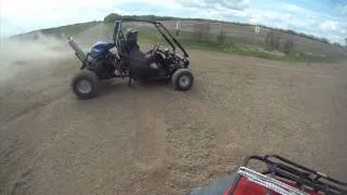 Yamaha R1 Meets 200kg Dune Buggy. Sphincters have tightened!