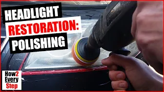 Headlight restoration by polishing only & no sanding. Step by step guide.