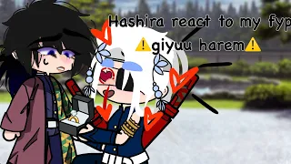 Demon slayer hashira react to my fyp 😍 ⚠️giyuu harem 😩⚠️ (lil cringe 💀)