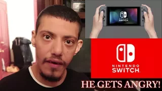 STOLEN NINTENDO SWITCH PRANK ON T!! (HE GETS ANGRY)