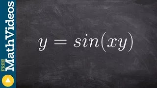 How to use implicit differentiation with trig