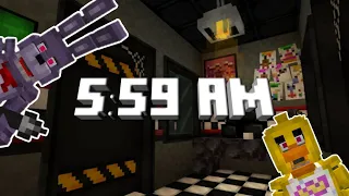 POV:It's 5:59 AM in Five Nights at Freddy's But in Minecraft | FNaF Decorations Addon