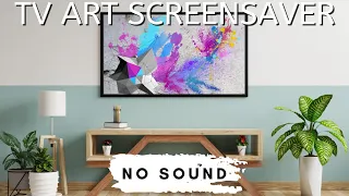 Colorful Abstract Modern Art Screensaver | 2 Hr | 1 Image | No Sound | Wall Art TV