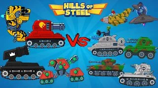 😎PLAYING ADVENTURE MODE USING ONLY RARE TANKS! WHAT IS THE MOST STRONG TANK in Hills of Steel?💪