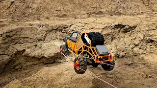 ПОЛЕТ ТРОФИ МОДЕЛИ!!! #rc #offroad #crawler #scale