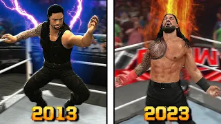 The Evolution of Roman Reigns Spear in WWE Games! - WWE 2K23