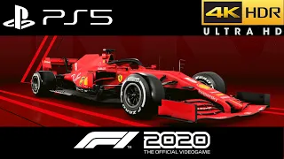 (PS5) F1 2020 NEXT GEN FERRARI ULTRA REALISTIC HIGH GRAPHICS GAMEPLAY | PS5 Gameplay (4K HDR 60fps)