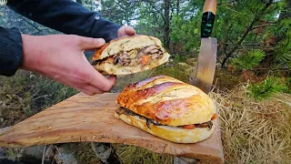 This Steak Sandwich will be Your Favorite | Relaxing Cooking in Nature ASMR