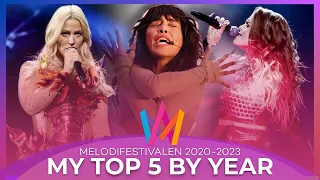 🇸🇪 Melodifestivalen 2020-2023: My Top 5 Each Year