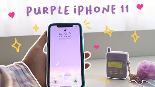 Aesthetic Purple iPhone 11 unboxing + accessories from Shopee | 2021 | Philippines