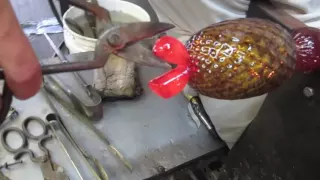 Hand Blown Glass Pineapple