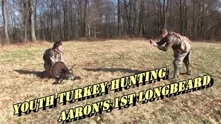Pennsylvania Youth Turkey Hunting 2018 - Aaron's First Longbeard!