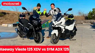 🛵 Comparativa 125 🏔️ Adventure / Keeway Vieste 125 XDV 🆚 SYM ADX 125 motos.net