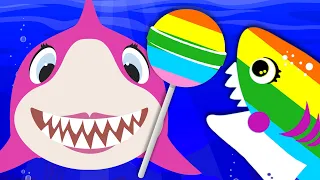 Rainbow Baby Shark + Baby Shark Stole My Lollipop Song + More Nursery Rhymes