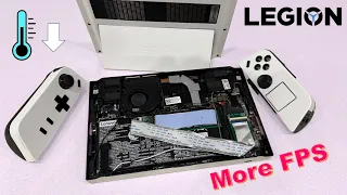 Lenovo Legion Go - Improve Thermals & more FPS !! (testing and guide)