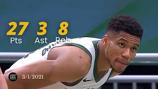 Giannis Antetokounmpo 27 Pts, 8 Rebs, 3 Asts vs Nuggets | FULL Highlights