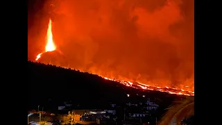 Se rompe la pared del VOLCÁN en LA PALMA