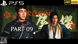 RISE OF THE RONIN (PS5) (4K HDR] (TWILIGHT)100% PLAYTHROUGH PART 09 - THE PLOT TO ASSASSINATE HARRIS