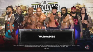 My First Match in WWE 2K23 - The Hurt Business vs The Bloodline in Wargames! (Legend Difficulty)