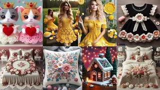 Wonderful And 👌Very Beautiful Crochet knitted Designs with Relaxation Music/ ideas/ Model #viral