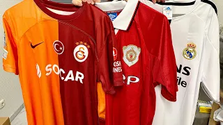 Fussballtrikots von Galatasaray Manchester United Real Madrid Beone Store Unboxing