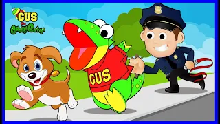 Gus the Gummy Gator Learns about Pretend Play Jobs and fun Professions for Kids!